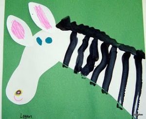 zebra craft idea for kids
