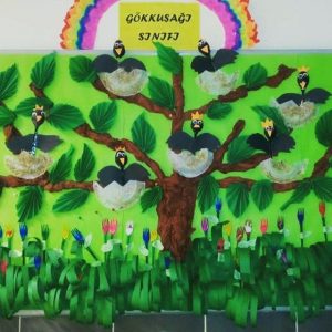 crow bulletin board idea for preschoolers
