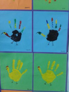 handprint turkey craft idea for kids