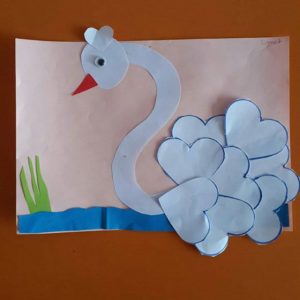 heart swan craft idea (2)