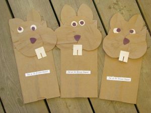paper bag squirrel craft