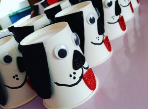 paper cup dog craft