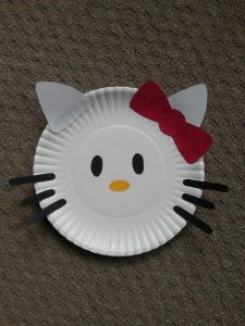 paper plate kitty craft