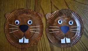paper plate squirrel craft