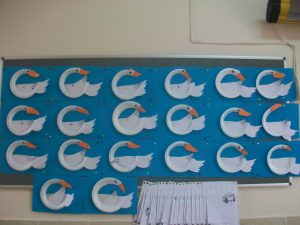 paper plate swan craft idea for kids