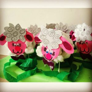 toilet paper roll sheep craft