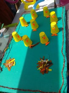 paper cup chick craft