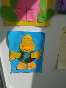 cd duck craft idea for kids