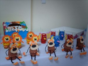 paper cup lion craft