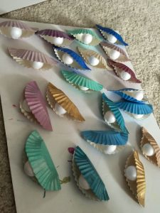 paper plate pearl craft