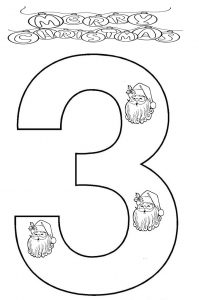 number-3-coloring-page