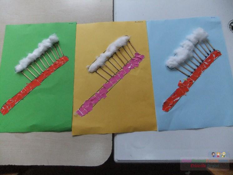 toothbrush craft crafts preschool worksheets toddler kindergarten
