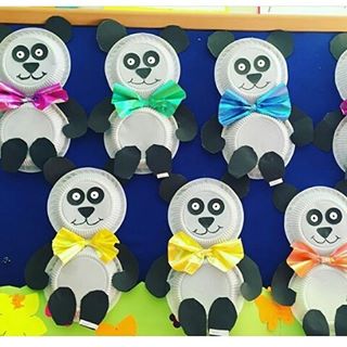 Paper Plate Panda Craft