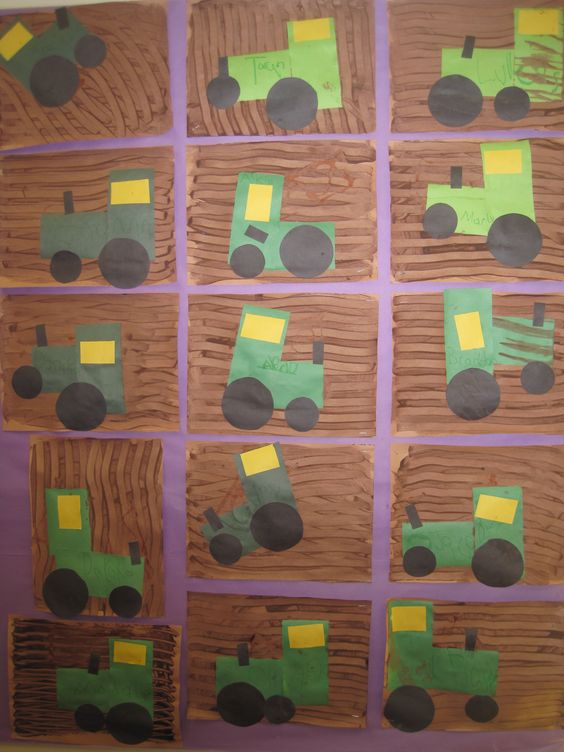 bauernhof worksheets tractors tracteur vorschule traktoren actvities vorschulkinder farms nutztiere cochon preschoolactivities getreide einladungskarten spiky hedgehogs u3 berufe barns école