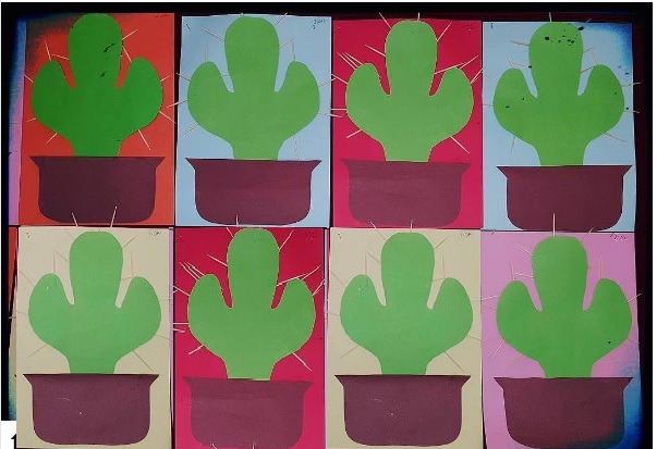 cactus craft for kindergarten